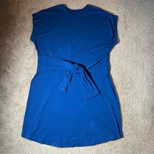 Universal Standard Classic Jersey Tie Dress, Admiral Blue, Size 18-20, EUC
